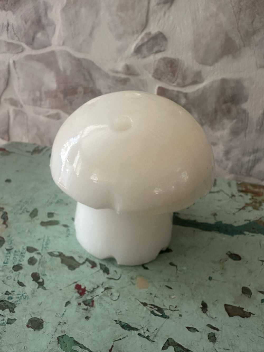 Vintage Mushroom Flower Frog